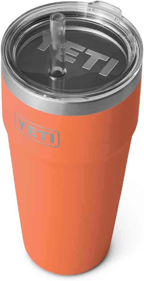 YETI Rambler 26 oz Straw Cup, Vacuum Insulated, Stainless Steel with Straw Lid, High Desert Clay