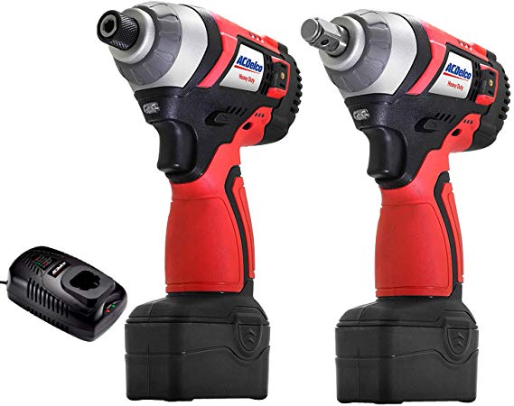 ACDelco A20 Series 20V 2-Tool Brushless Combo Kit- 3/8" Impact Wrench & Impact Driver, 2-battery, Charger, ARI20155-AK3