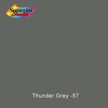 Superior Seamless Photography Background Paper, Photo Backdrop Paper 107" Wide x 36' #57 Thunder Grey (113057)