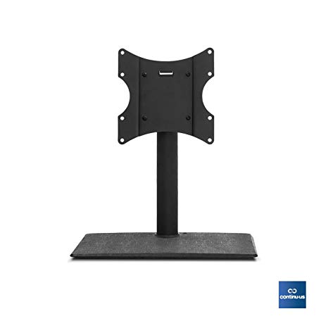 Universal Standing TV Swivel Stand for TVs up to 42” | Continu.us Tabletop Height Adjustable, Free-Standing, Swiveling Mount. Features Theft Prevention & Child Safety Locking.