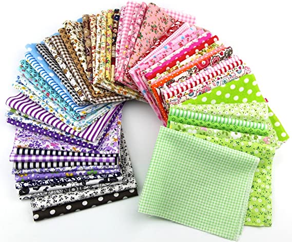 Fabric Patchwork Craft Cotton Material Mixed Squares Bundle 2025cm 15pcs