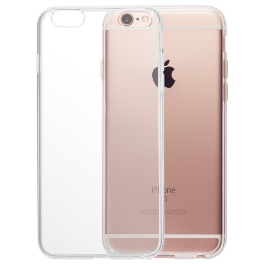 iPhone 6S Case Totallee The Spy - Flexible Slim Shock Absorbing Crystal Clear Soft Cover for iPhone 6  6S - Fully Transparent