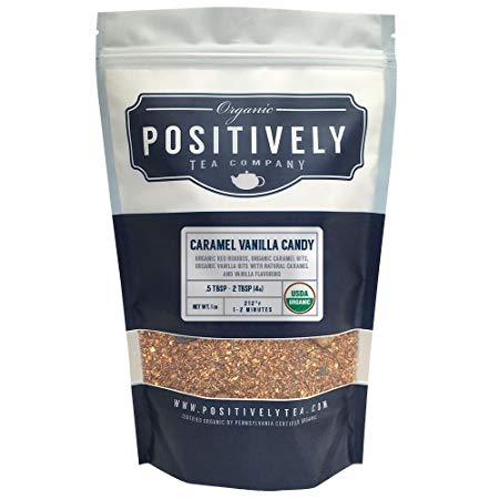Organic Caramel Vanilla Candy Rooibos Tea, Loose Leaf Tea, Positively Tea LLC. (1 LB.)