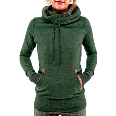 AJ FASHION Women's Funnel Neck Hoodie Lightweight Pullover Hooded Sweatshirts
