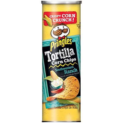 Pringles Tortilla Southwestern Ranch Chips, 6.42 Ounce
