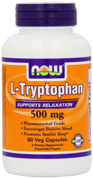 Now Foods L-tryptophan 500mg, Veg-Capsules, 60-Count