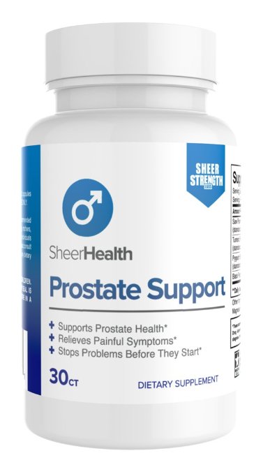 #1 Prostate Health Supplement For Men - Sheer Prostate Support, 645mg Natural Formula For Healthy Male Performance - 100% Money-Back Guarantee