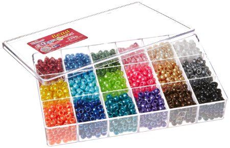Beadery Bead Extravaganza Bead Box Kit, 19.75-Ounce, Pearl