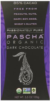 Pascha Organic Dark Chocolate, 85% Cacao, 3.5 Ounce