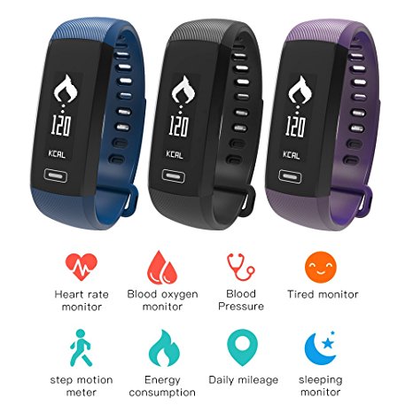 Istyle M2 Smart Band Bluetooth Wristband Blood Pressure/Blood Oxygen/Sleep monitor/Heart Rate Monitor/Pedometer Fitness Tracker For IOS Android Smart Phone