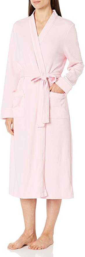 Amazon Essentials Women's Lightweight Waffle Full-Length Robe