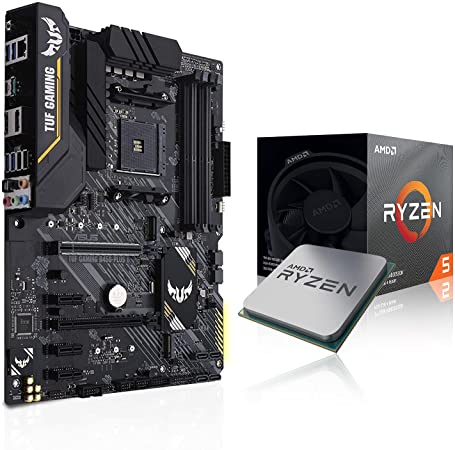 Micro Center AMD Ryzen 5 3600 6-Core Up to 4.2GHz Socket AM4 Unlocked Desktop Processor with Wraith Stealth Cooler Bundle with ASUS TUF Gaming B450-PLUS II AMD AM4 Ryzen 5000 ATX Gaming Motherboard