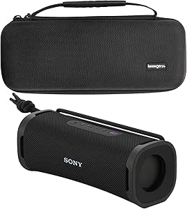 Sony SRSULT10B ULT Field Series Speaker (Black) Bundle with Hardshell Travel and Protective Case for Bluetooth Speakers (2 Items)