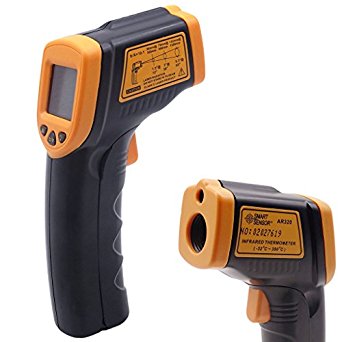 TrendBox AR320 Digital Laser Infrared Thermometer Temperature Gun Measurement IR Point Industrial Non-Contact -32~3808451;/ -26~716°F with LCD Screen Food Testing Ventilation