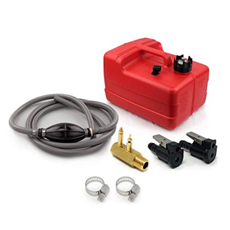 Five Oceans 3 Gallon Portable Fuel Tank Kit Universal, OMC, Johnson, Evinrude, Yamaha and Mercury