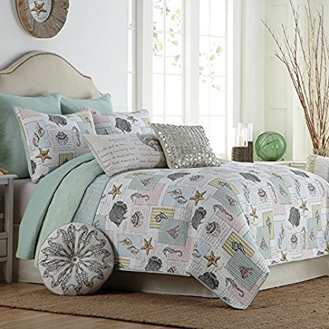 Brandream Ocean Bedding Set Seashells, Beach Themed, Nautical Bedding Queen Comforter Set