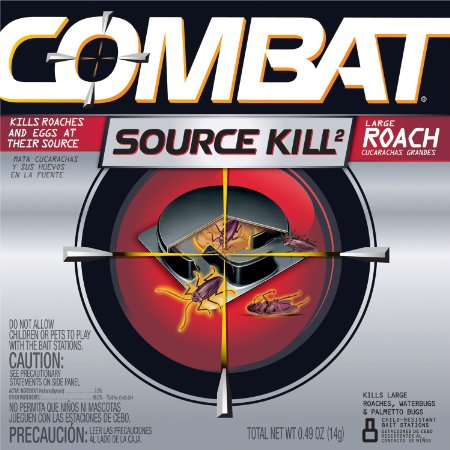 Combat Source Kill 2 Large Roach Bait, 8 Count