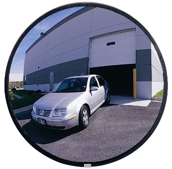 See All NO5 Circular Glass Heavy Duty Outdoor Convex Security Mirror, 5" Diameter (Pack of 1)