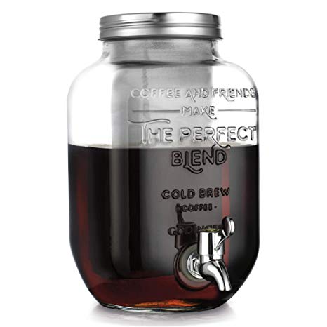 Godinger Cold Brew Coffee Maker, Iced Coffee Dispenser - 1 Gallon (3.78L)