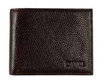 Slim Leather Wallet for Men – Lichee Pattern Bifold Zippered Wallet 8 Card Slots, Durable wallet 2 bill holders, Travel Wallet 2 Quick Access ID Windows, Minimalist Leather Wallet
