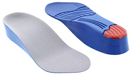 Height Increase Insole - High Arch Mid Sole Support 3/4 Length Elevator Shoe Insole for Men - 1.5 Inches Taller (Men)
