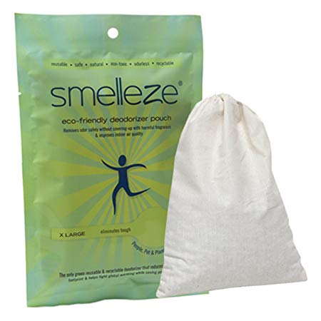 SMELLEZE Reusable Ethylene Gas Absorber Pouch: Treats 300 Sq. Ft.to Keep Fruits & Vegetables Fresher