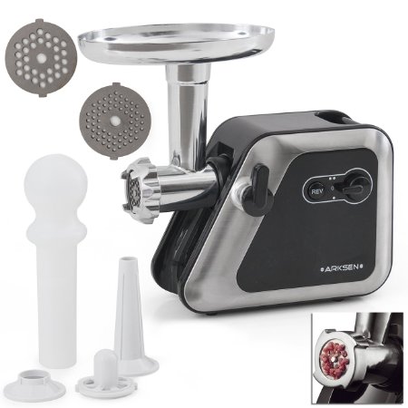 DELLA 2000W Electric Meat Grinder 25hp 2-Speed Reversible w Blades and Kubbe Attachment