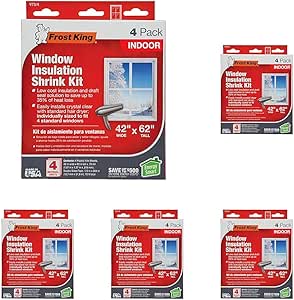 Frost King V73/4T Shrink Film Window KIT, 20-Pack, Clear, Transparent