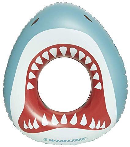 Swimline Inflatable Shark Mount Swim Ring for Kids