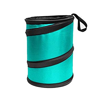 FH GROUP FH1120 Auto Car Trash Can Portable Collapsible Car Trash Can Waterproof Garbage Container Small, Mint Color