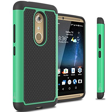 ZTE Axon 7 Case, CoverON [HexaGuard Series] Slim Hybrid Hard Phone Cover Case for ZTE Axon 7 - Teal Mint