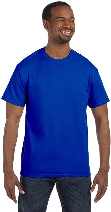 Gildan Heavy Cotton 5.3 oz. T-Shirt (G500) Pack of 2- ROYAL,M