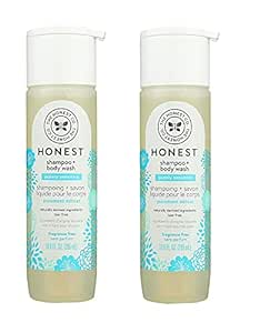 HONEST Purely Simple Fragrance-Free Shampoo   Body Wash | Tear-Free Baby Shampoo with Naturally Derived Ingredients | Sulfate- & Paraben-Free Baby Bath | 10 Fl Oz (Pack of 2)