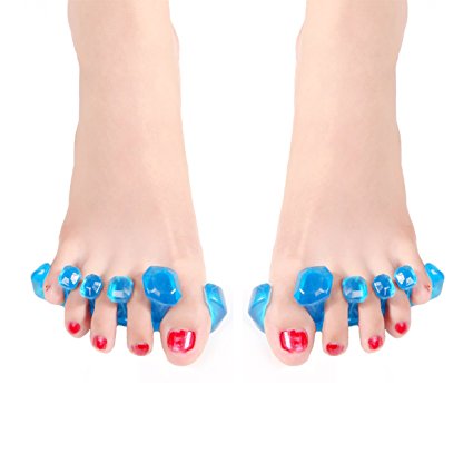 Bitly Original Toe Stretchers for Yoga, Toe Separators & Toe Spreader. Instant Relief. Fight Bunion, Hammer Toes, Claw Toes, Crooked Toes and More..