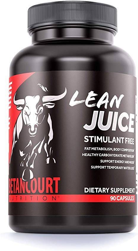 Betancourt Nutrition Lean Juice Dietary Supplement, Stimulant-Free, Body Re-Composition Aid, Capsules, 90-Count