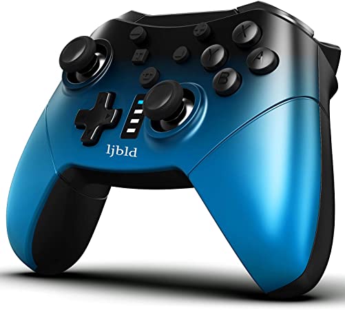 Wireless Switch Pro Controller for Nintendo Switch/Lite, Controller Joypad Remote Gamepad Joystick, Supports Motion Control,Gyro Axis, Turbo and Dual Vibration(Blue)