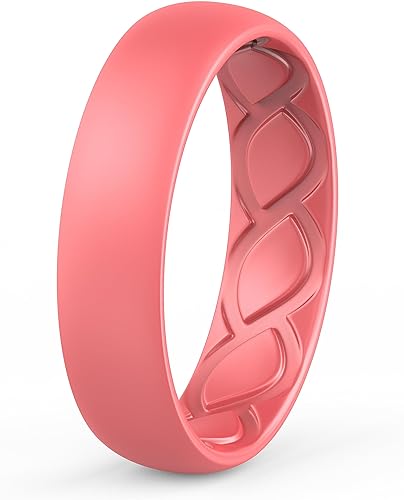 Saco Band Silicone Ring for Women - 6mm Width 1.9mm Thick