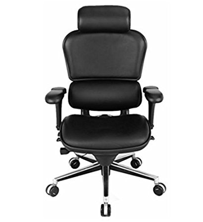 Ergo Human Ergonomic Executive Leather Chair, Black
