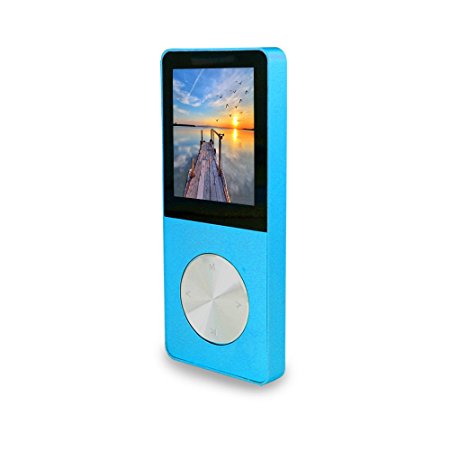 CetNova 8GB Portable Digital MP3 MP4 Player(Expandable Up to 64GB) Voice Recorder FM Radio E-book With External Speaker Photo Viewer Calendar Alarm Screensaver (DarkBlue)