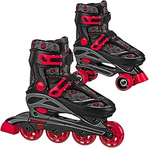 Roller Derby Falcon 2-in-1 Combo Quad and Inline Skates for Kids, Adjustable Sizing