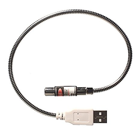 farhop USB 5mW Red Laser 650nm 14" Flexible/Bendable Diode Module