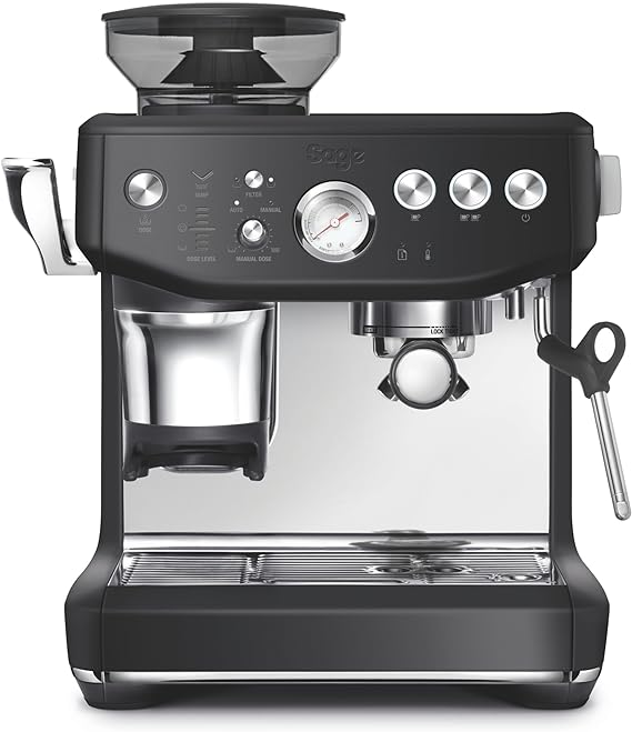 Breville the Barista Express Impress Espresso Machine, Black Truffle, BES876BTR