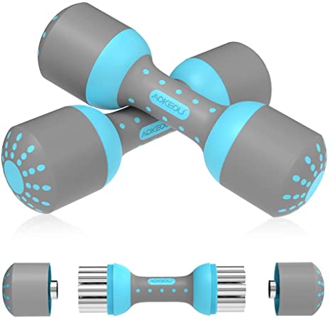 KOOLSEN Adjustable Dumbbell Weights Pair, 2kg x 2/5kg x 2 Adjustable Dumbbell Set for Men and Women with Anti-Slip Handle, Home Office Gym Workout Fitness Exercise Training