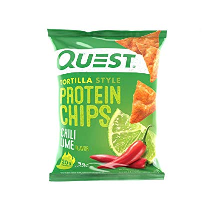Quest Tortilla Style Chips - Chili Lime - 30 Count