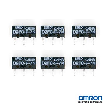 Omron D2FC-F-7N Micro Switch Microswitch for Razer Logitech Apple MS Mouse -Qty 6