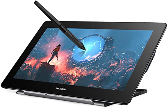 HUION Kamvas Pro 16(4K) UHD Drawing Tablet with Screen Graphic Drawing Monitor Full-Laminated Pen Display Tilt Function 8192 Battery-Free Stylus, 120% sRGB, Stand Included -15.6 Inch