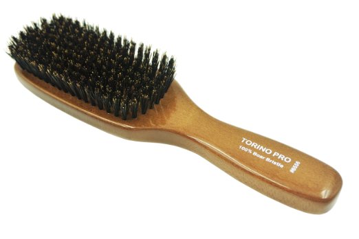 TORINO PRO #6556 100% Pure Boar Bristle - Torino Hair Brush Medium - Exceptional Quality Wave Brush