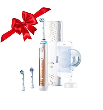 Oral-B 9600 Electric Toothbrush, 3 Brush Heads, Rose Gold, Powered by Braun