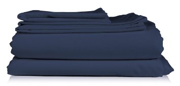 CGK Unlimited - Queen Size Sheet Set - 6 Piece Set - Hotel Luxury Bed Sheets - Extra Soft - Deep Pockets - Easy Fit - Breathable & Cooling Sheets - Wrinkle Free - Royal Blue - Navy Blue