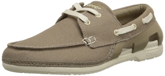 crocs Men's Beach Line Lace-up Boat Shoe